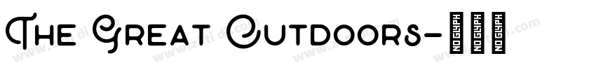 The Great Outdoors字体转换